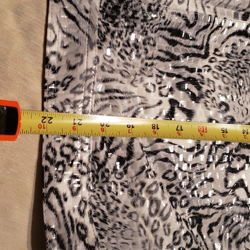 Ruby Rd. White Tiger Print Embellished Jacket, Cle - image 5